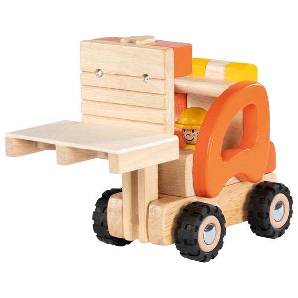 Goki Carrello Elevatore Arancio giocattolo legno