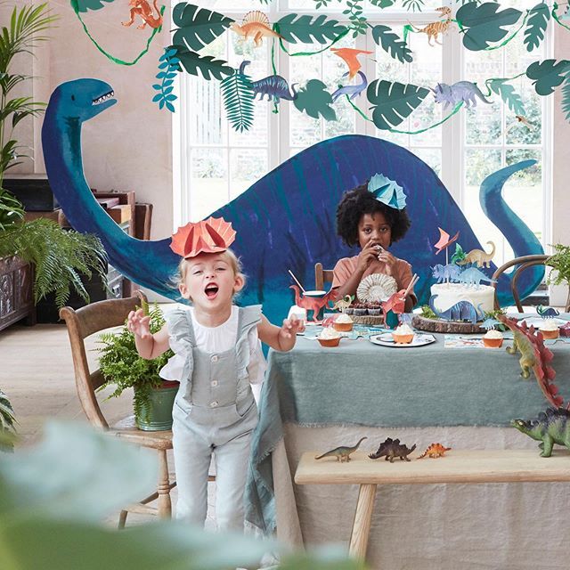 Meri Meri Dinosaur Kingdom topper torta 6 pezzi dinosauri