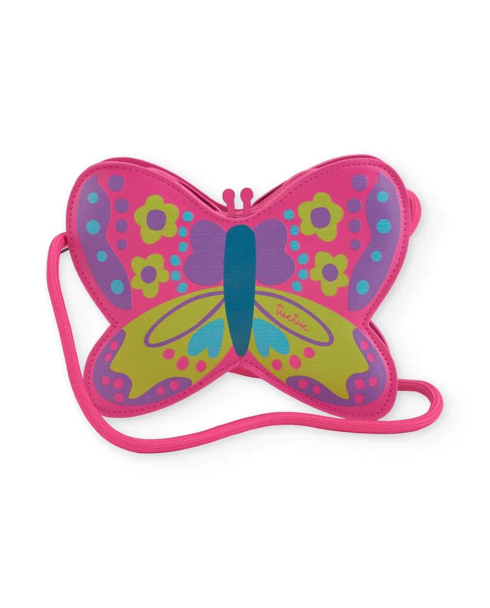Tuc Tuc borsa bambina farfalla fucsia floreale