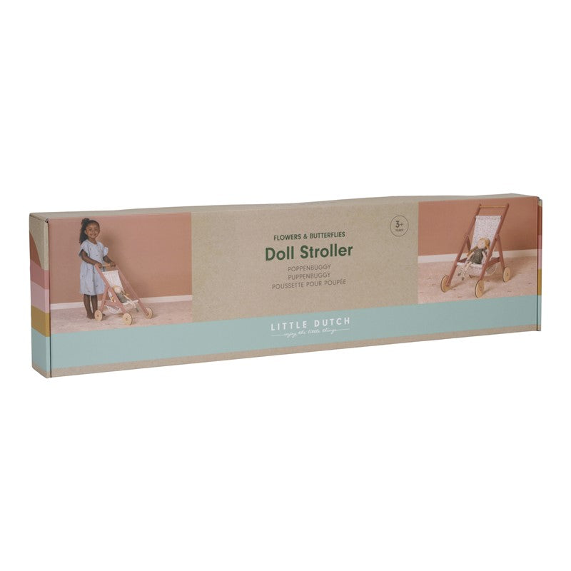Little Dutch carrozzina bambole legno fiori bimbe