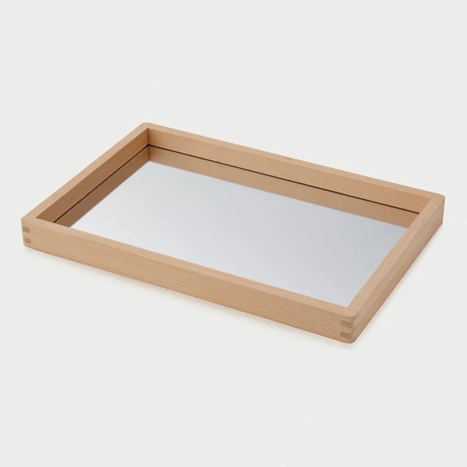 TickiT Vassoio Specchio 36x24 cm in Legno