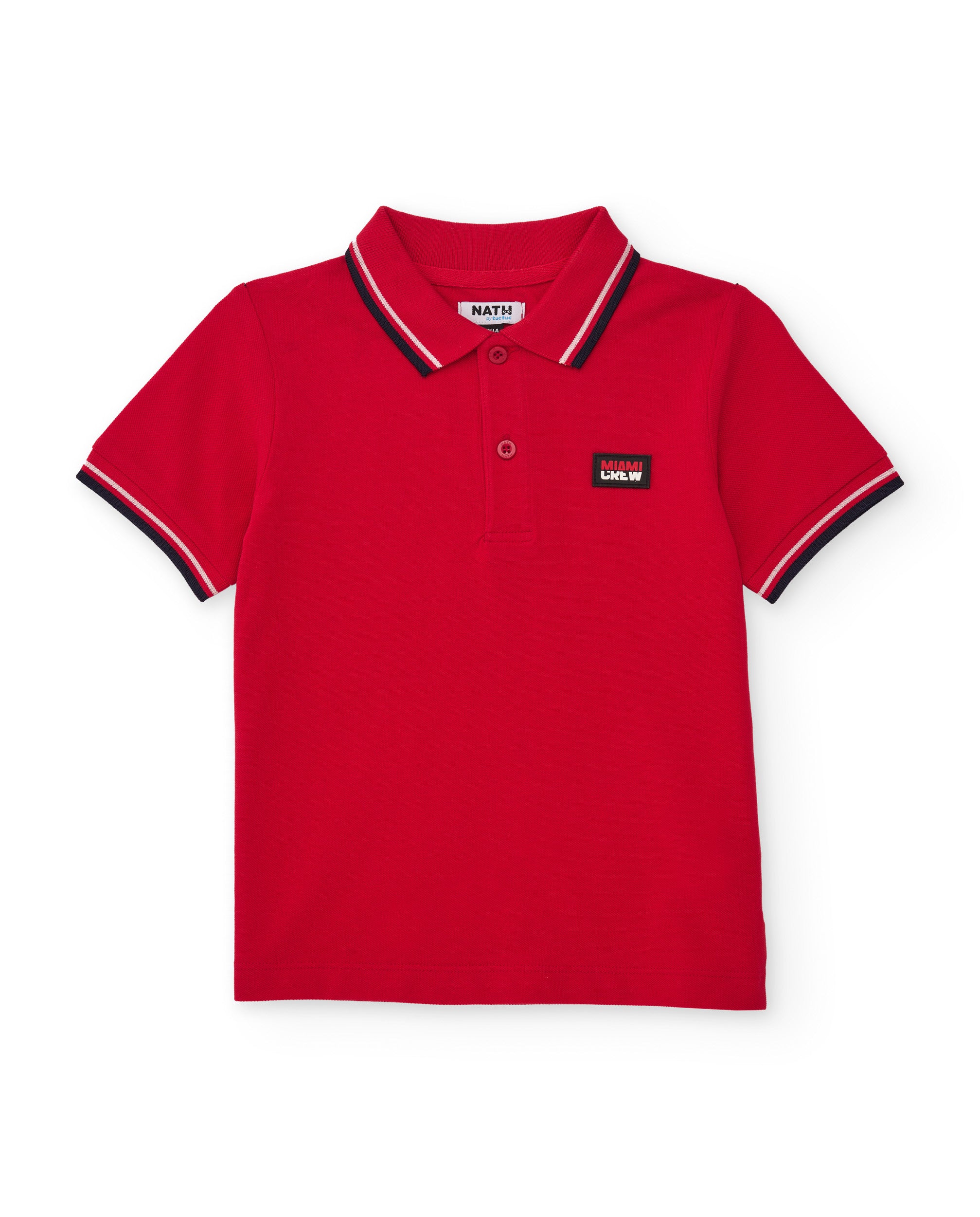 Tuc Tuc polo bambino rossa contrasti cotone