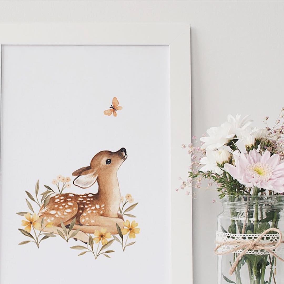 Lilipinso Woodland Fawn poster cameretta 30x40 cm