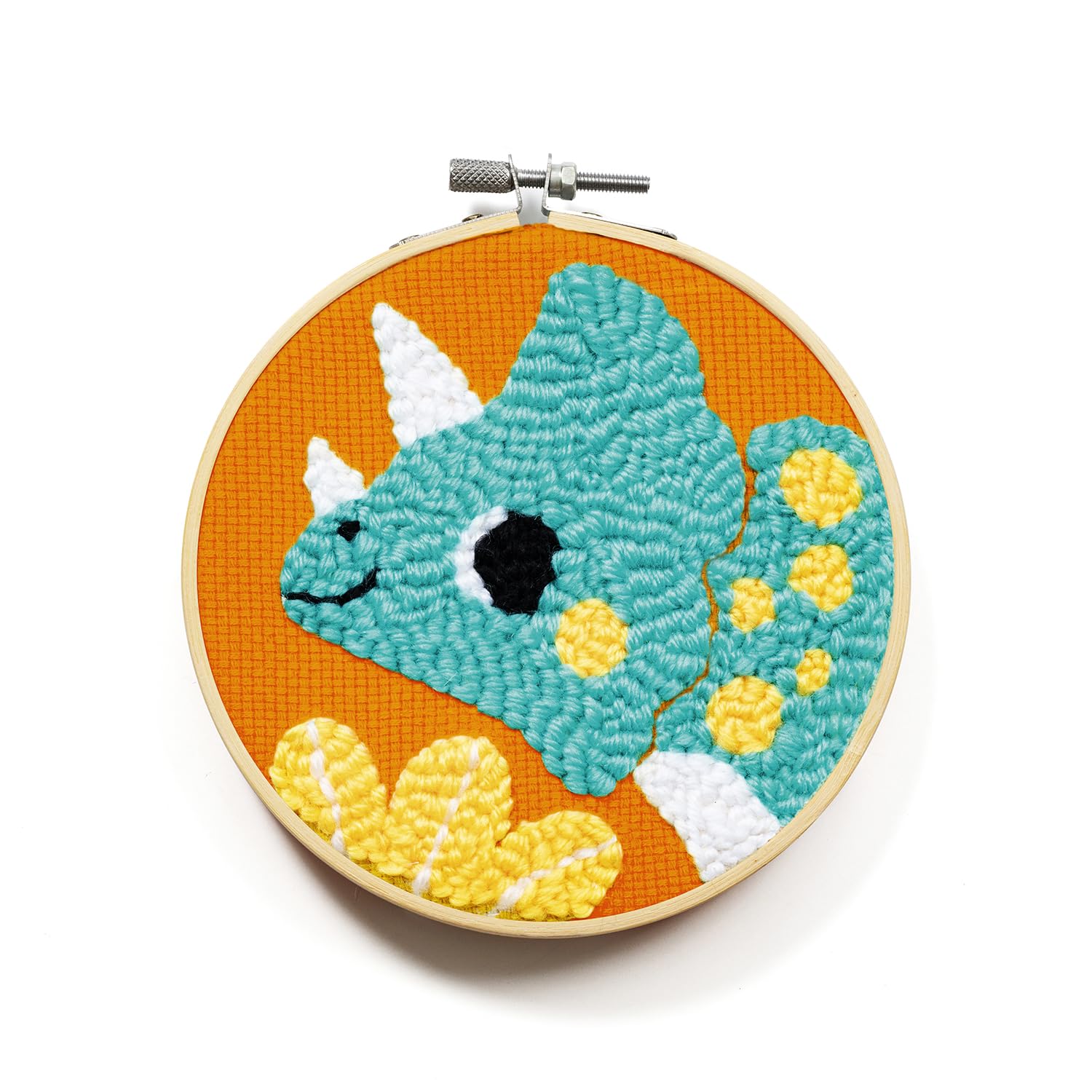 Avenue Mandarine Dino kit ricamo punch needle bambini