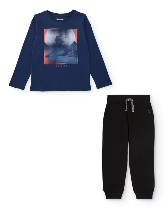 Tuc Tuc completo bambino blu maglia e pantaloni