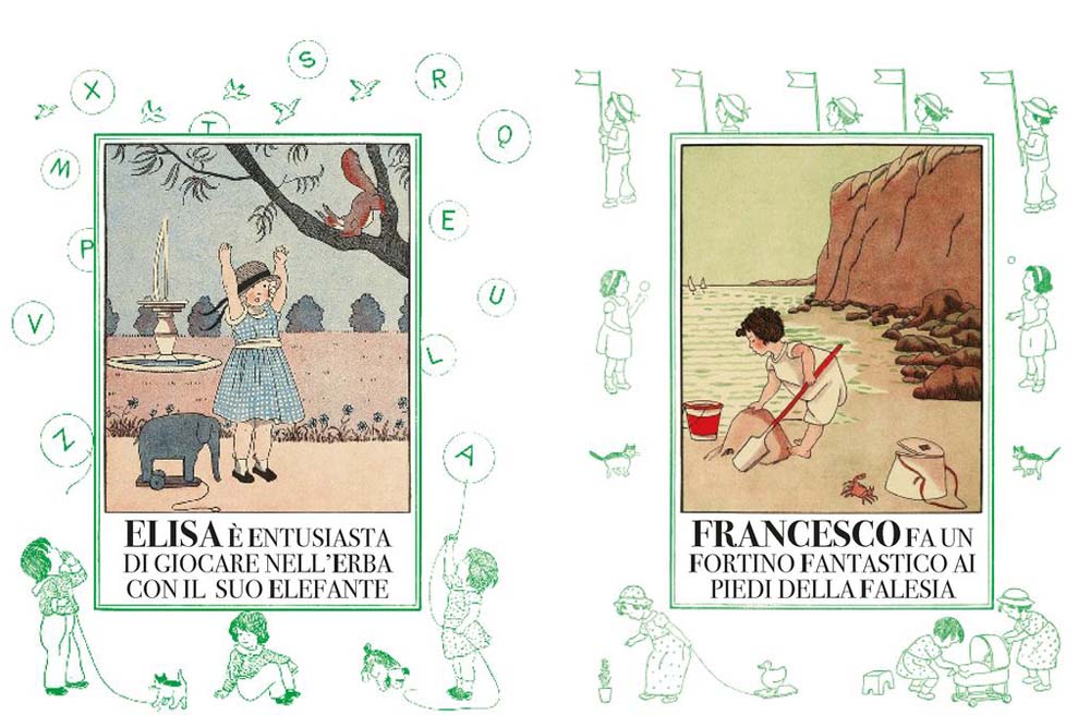 Pulce Alfabeto bambino libro cartonato 40 pagine 3 anni