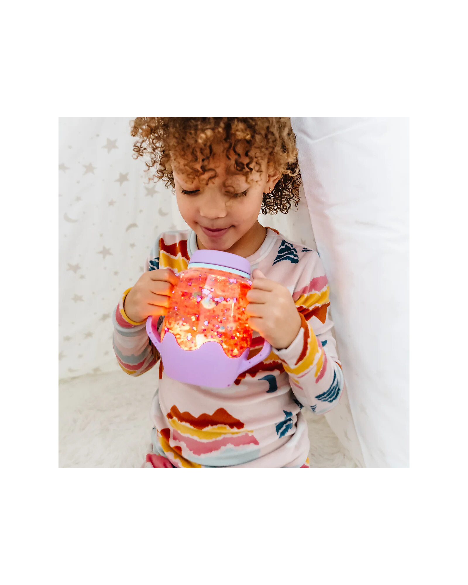 Glo Pals Barattolo Gioco Sensoriale Orange con Luce