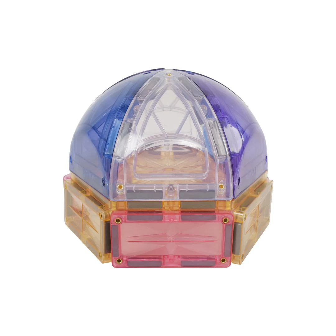 Cleverclixx Curved Dome costruzioni magnetiche 34 pezzi pastel
