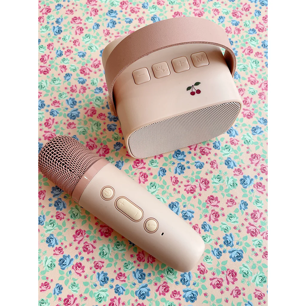 Konges Sløjd Cherry set karaoke bambini microfono bluetooth