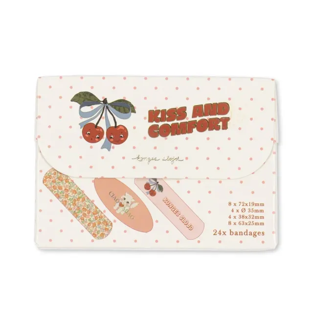 Konges Sløjd Cherry Mix set 24 cerotti bambini impermeabili