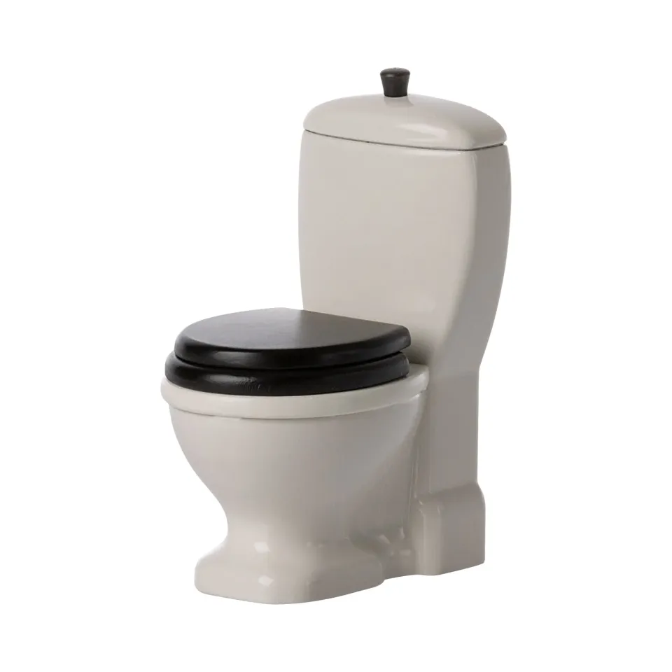 Maileg Toilette miniatura bagno topo off-white 9,5 cm