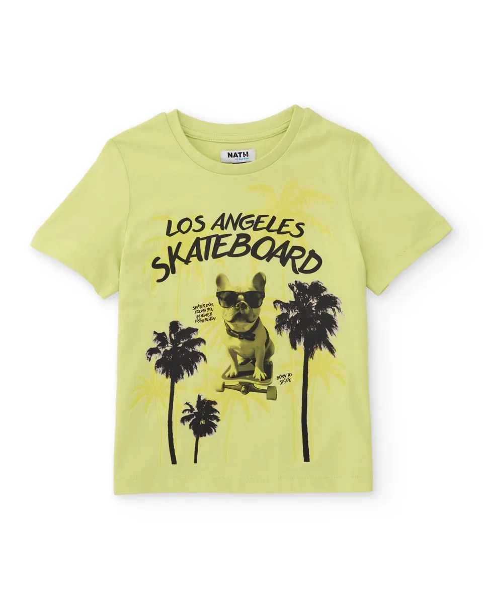 Tuc Tuc maglietta bambino verde cotone California
