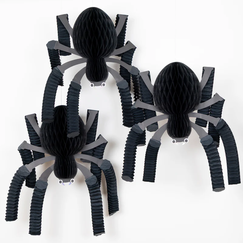 Meri Meri Honeycomb Spiders decorazioni 3 pezzi