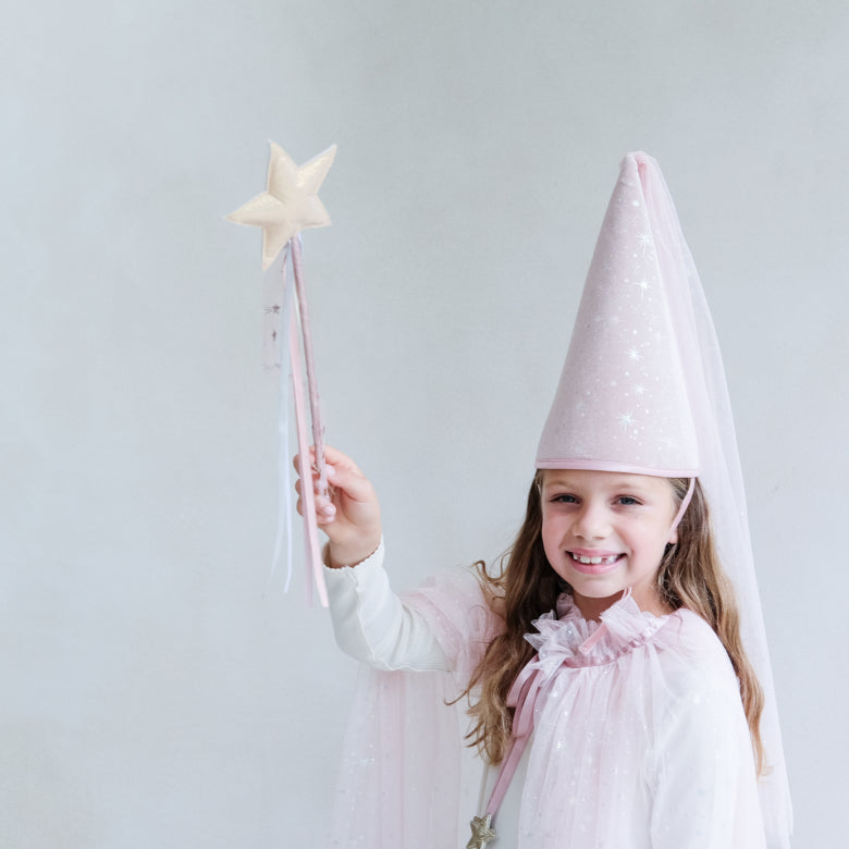 Mimi & Lula Bacchetta Magica Rosa Stella Oro Raso