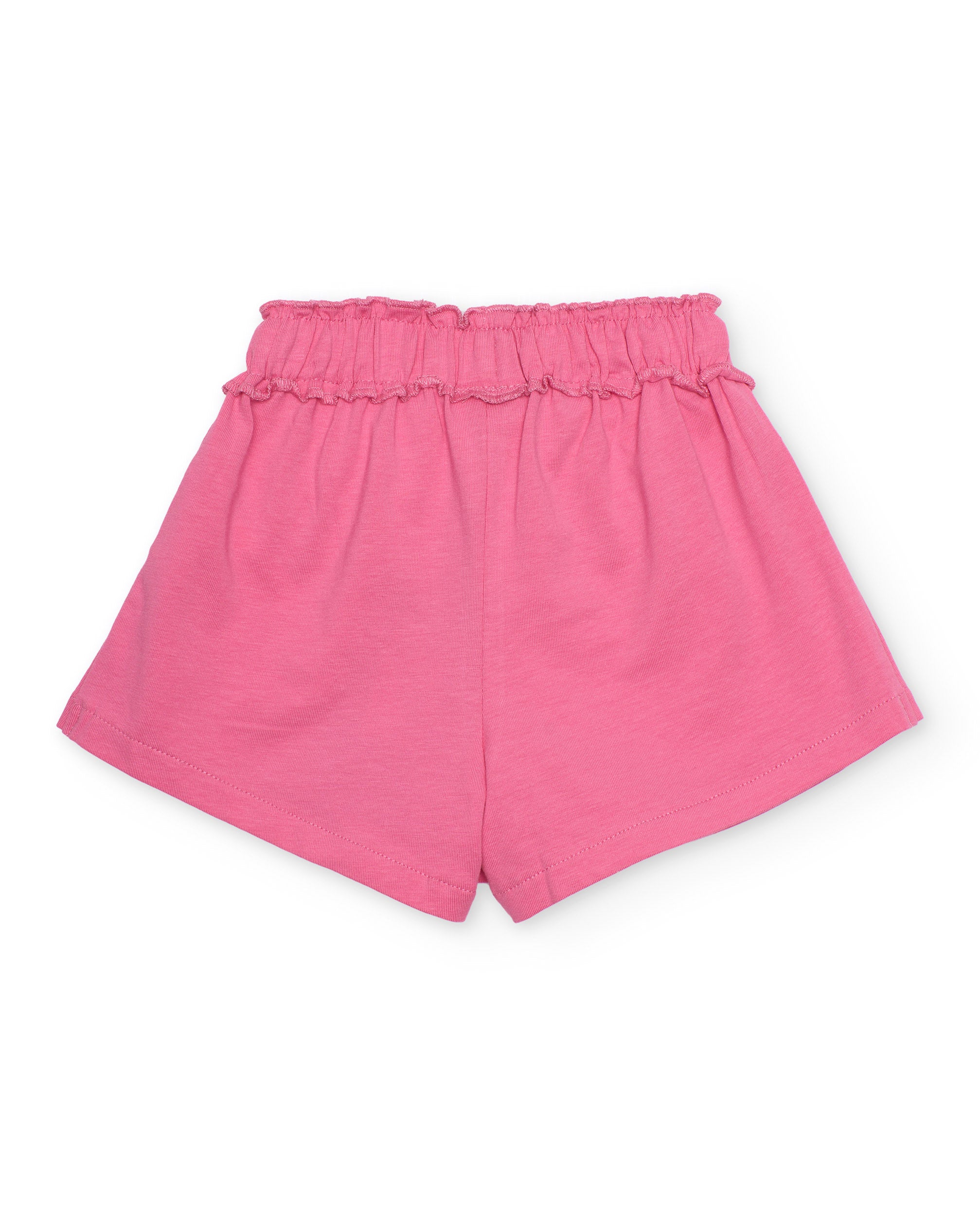 Tuc Tuc Completo Bambina 2 Pezzi Giallo Rosa Spalle Traforate