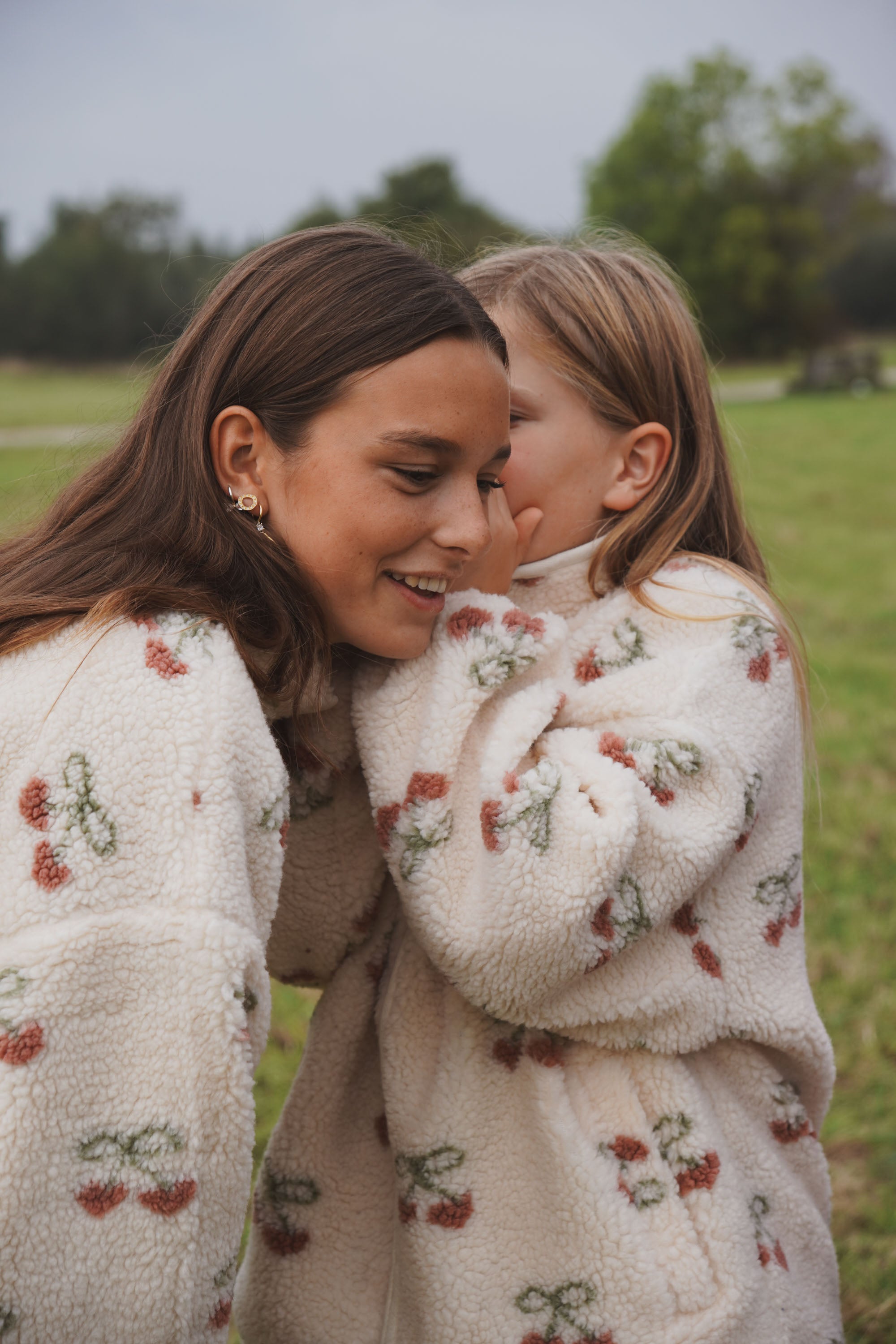 Ella and Rapha Cherry Jacket giacca teddy vaniglia pile