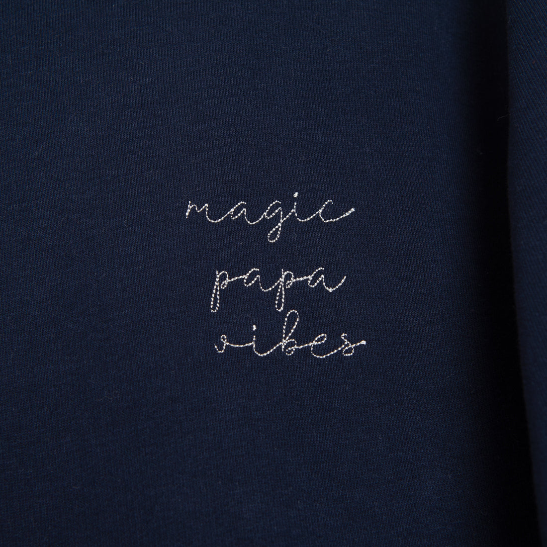 Ella and Rapha Papa felpa midnight blue cotone bio