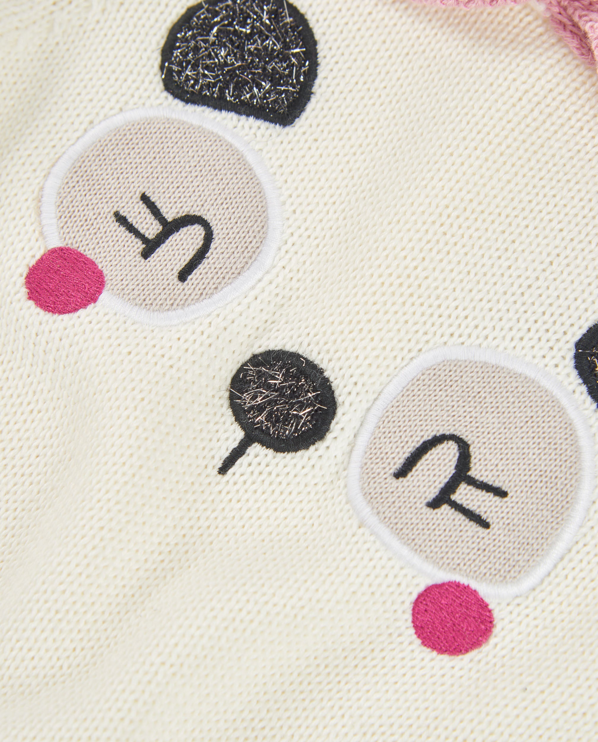 Tuc Tuc NY Fun vestito maglia bimba ecru panda