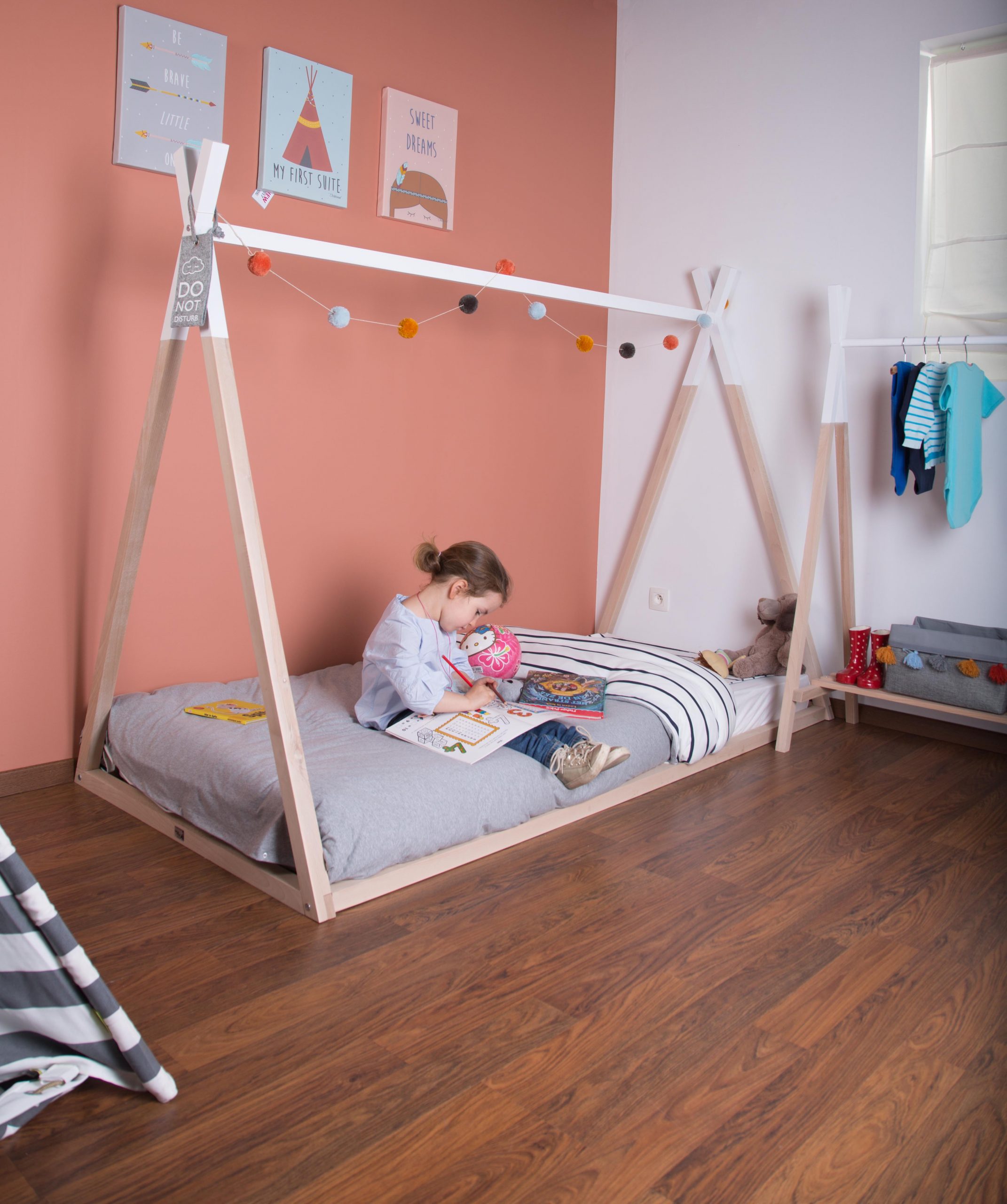 Childwood Tipi Lettino Montessori 70x140 cm faggio massello
