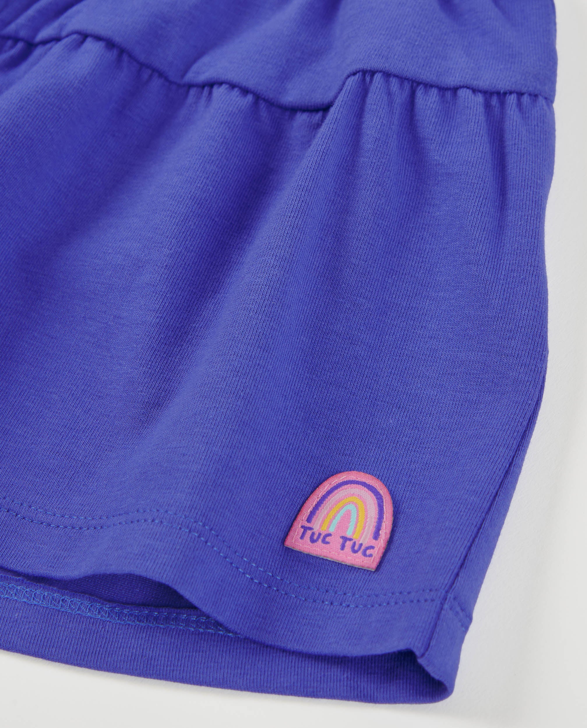 Tuc Tuc shorts bambina maglina lilla vita elastica