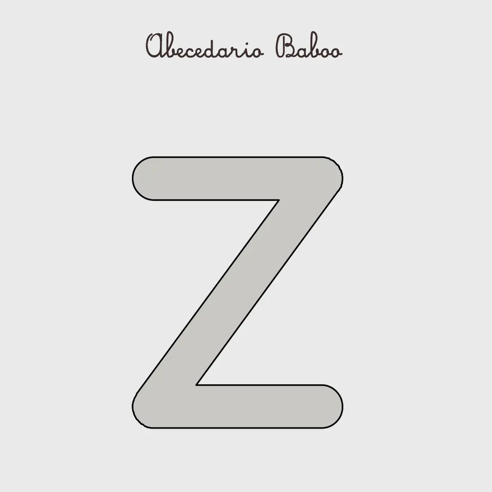 Baboo Abecedario Lettera Z schede didattiche PDF