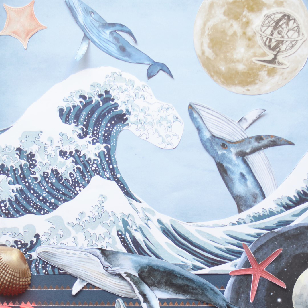 PlayKitBaboo La forma del mare kit collage e playdough