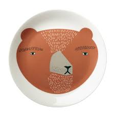 Donna Wilson Bear piatto porcellana 21 cm decorato mano