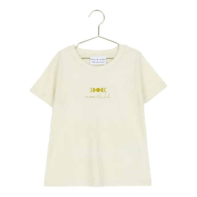 Ella and Rapha Moonchild t-shirt avorio cotone organico bimbo