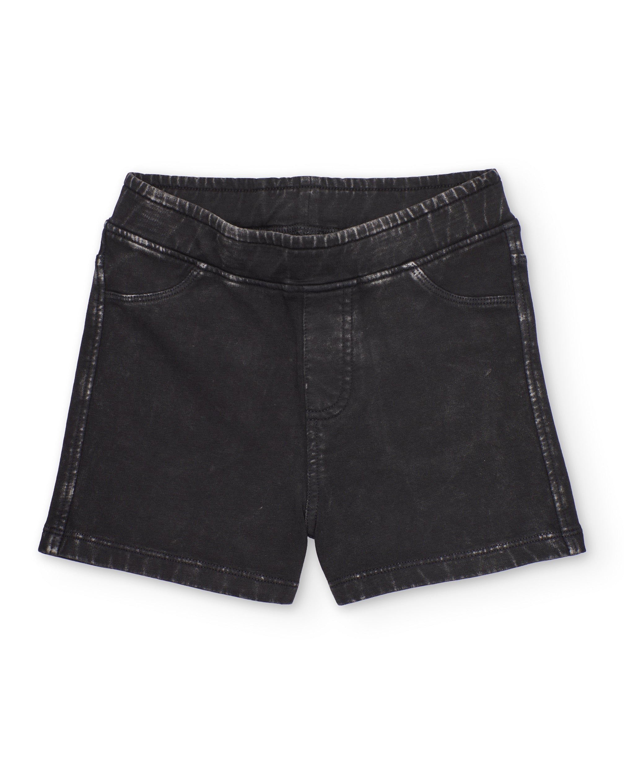 Tuc tuc shorts bambina grigio scuro effetto delave