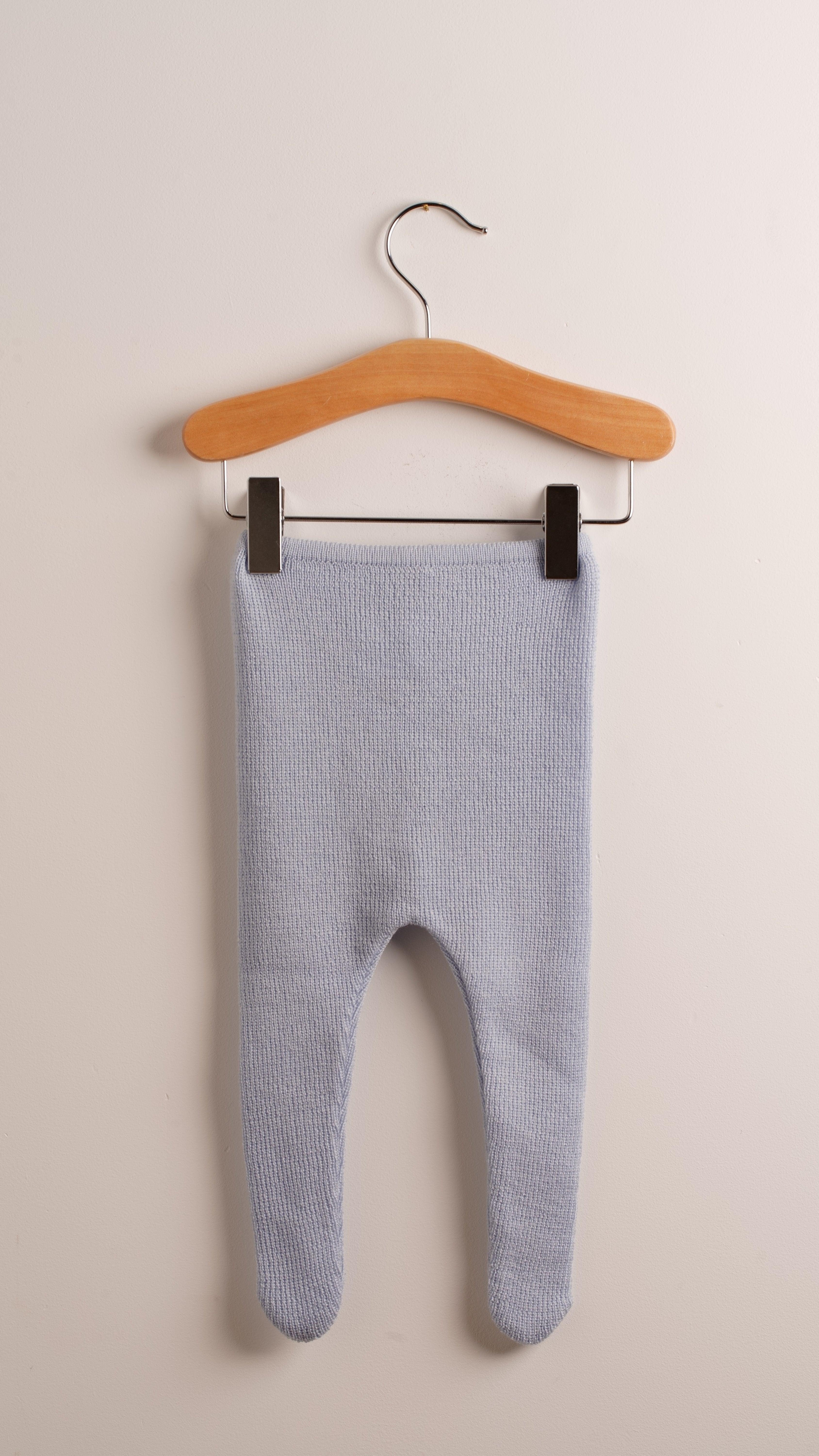 Babyhood lana merino premium collant neonato blu merino