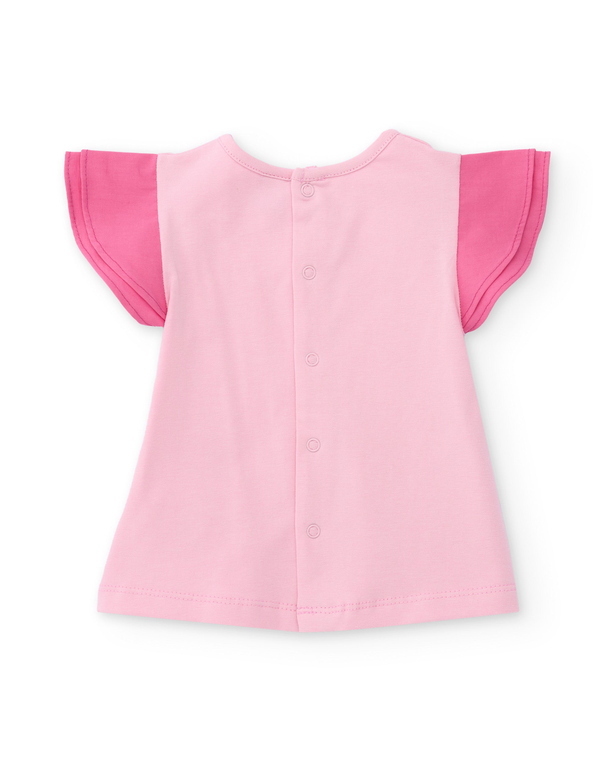 Tuc Tuc completo neonata rosa faccina 2 pezzi