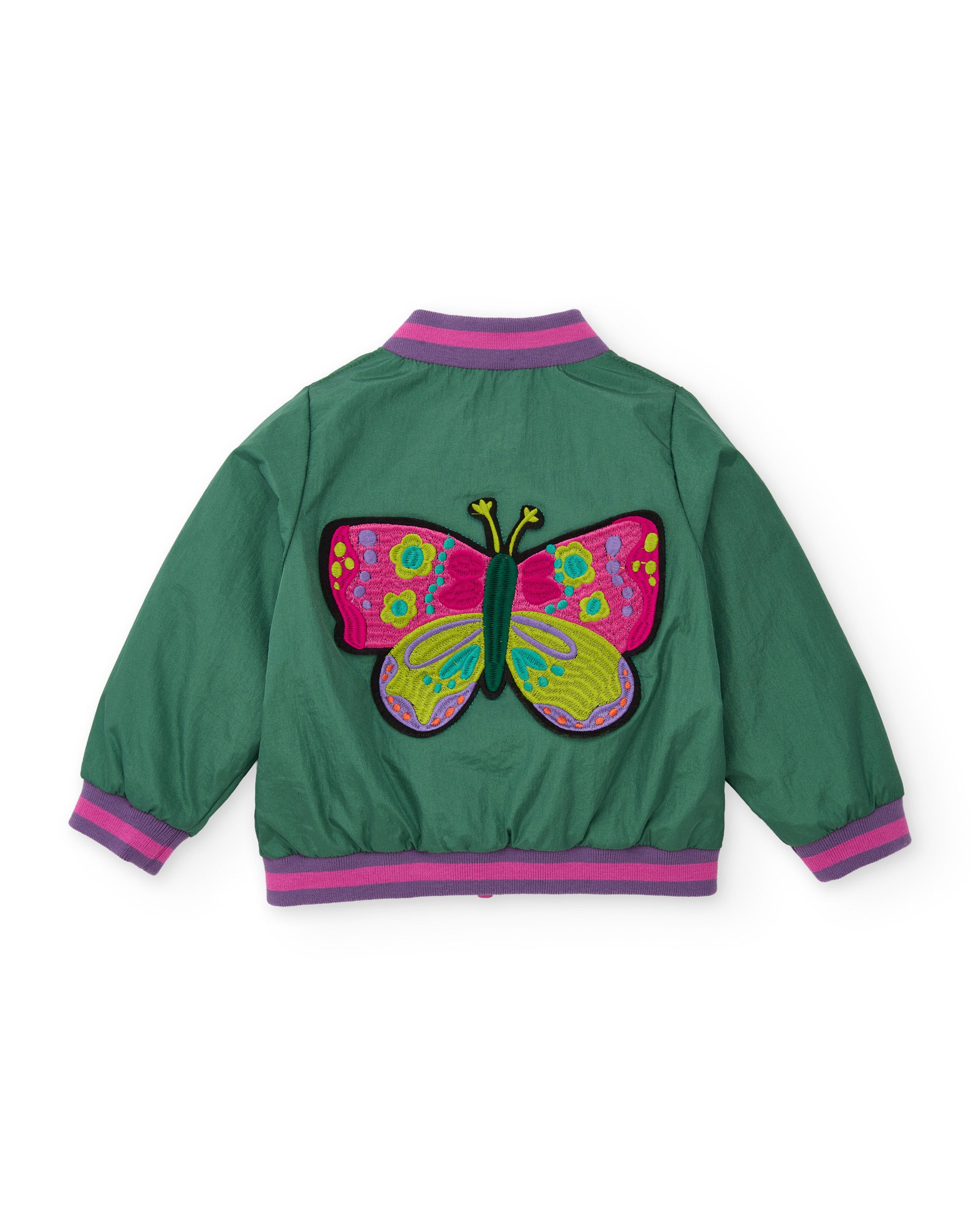 Tuc Tuc Mystic Forest giacca bambina verde farfalle zip