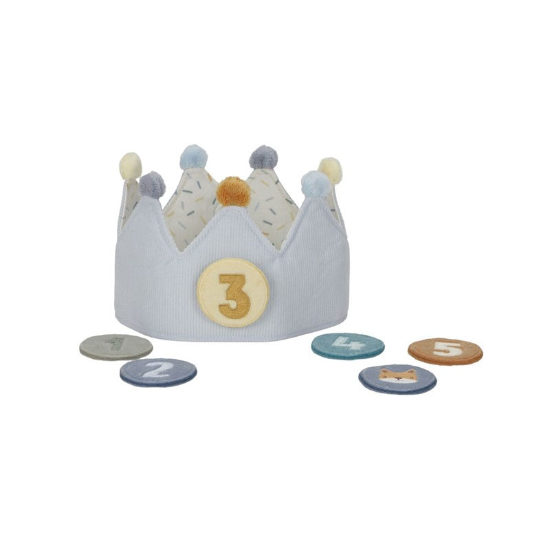 Little Dutch corona compleanno bambino blu numeri 1-5