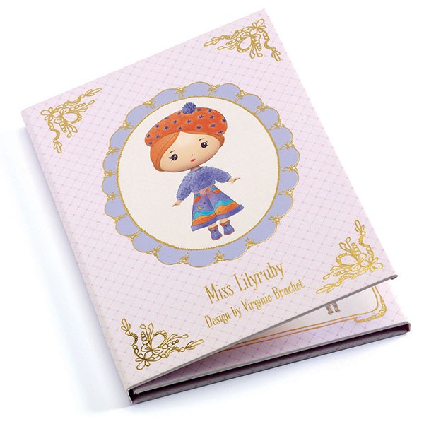 Djeco Tinyly Miss Lilyruby libretto adesivi 40 pezzi