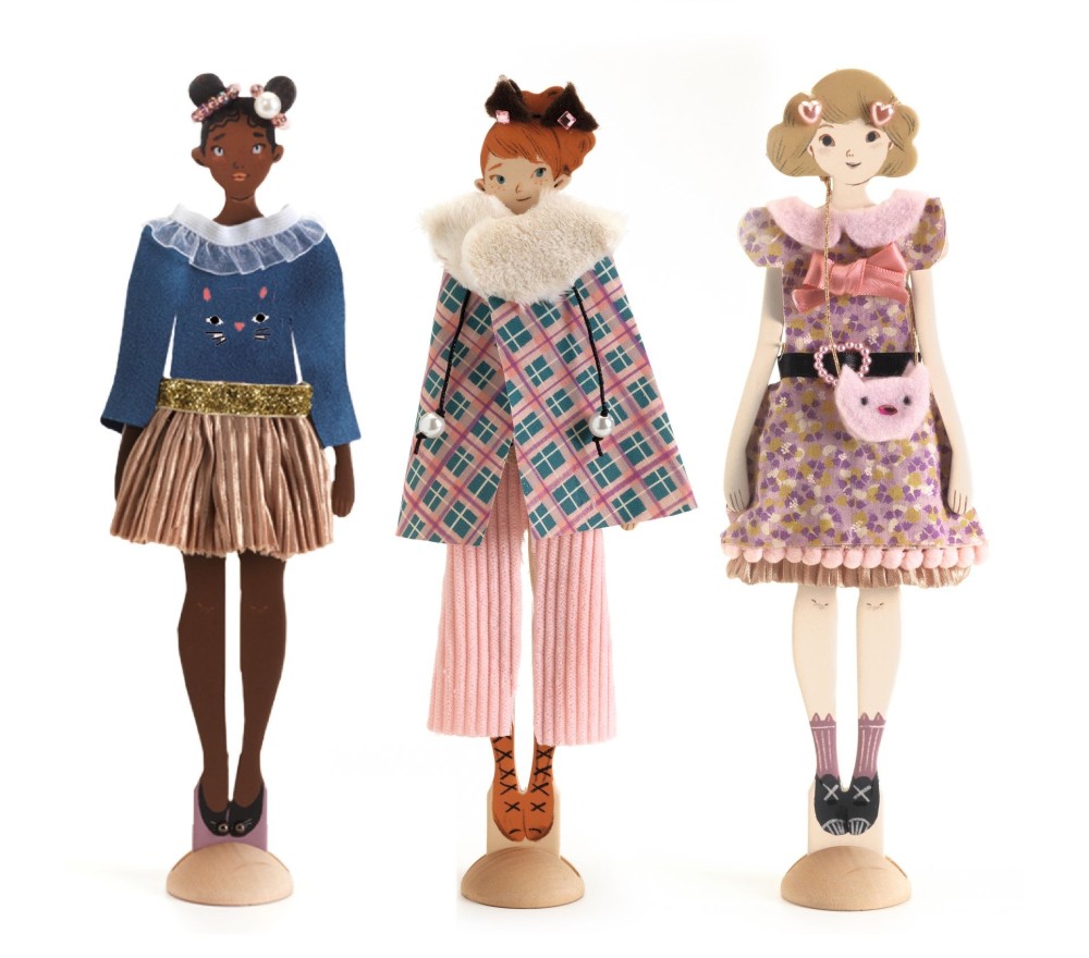 Djeco Atelier Mode Fashion by Lucille kit creativo stoffa