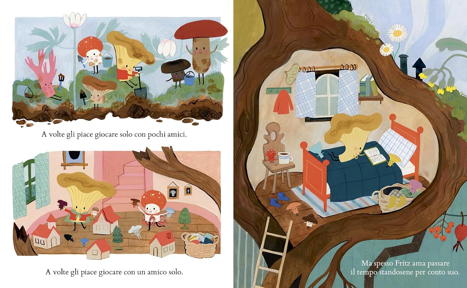 Emme Edizioni Fritz Storia di un fungo libro 4 anni
