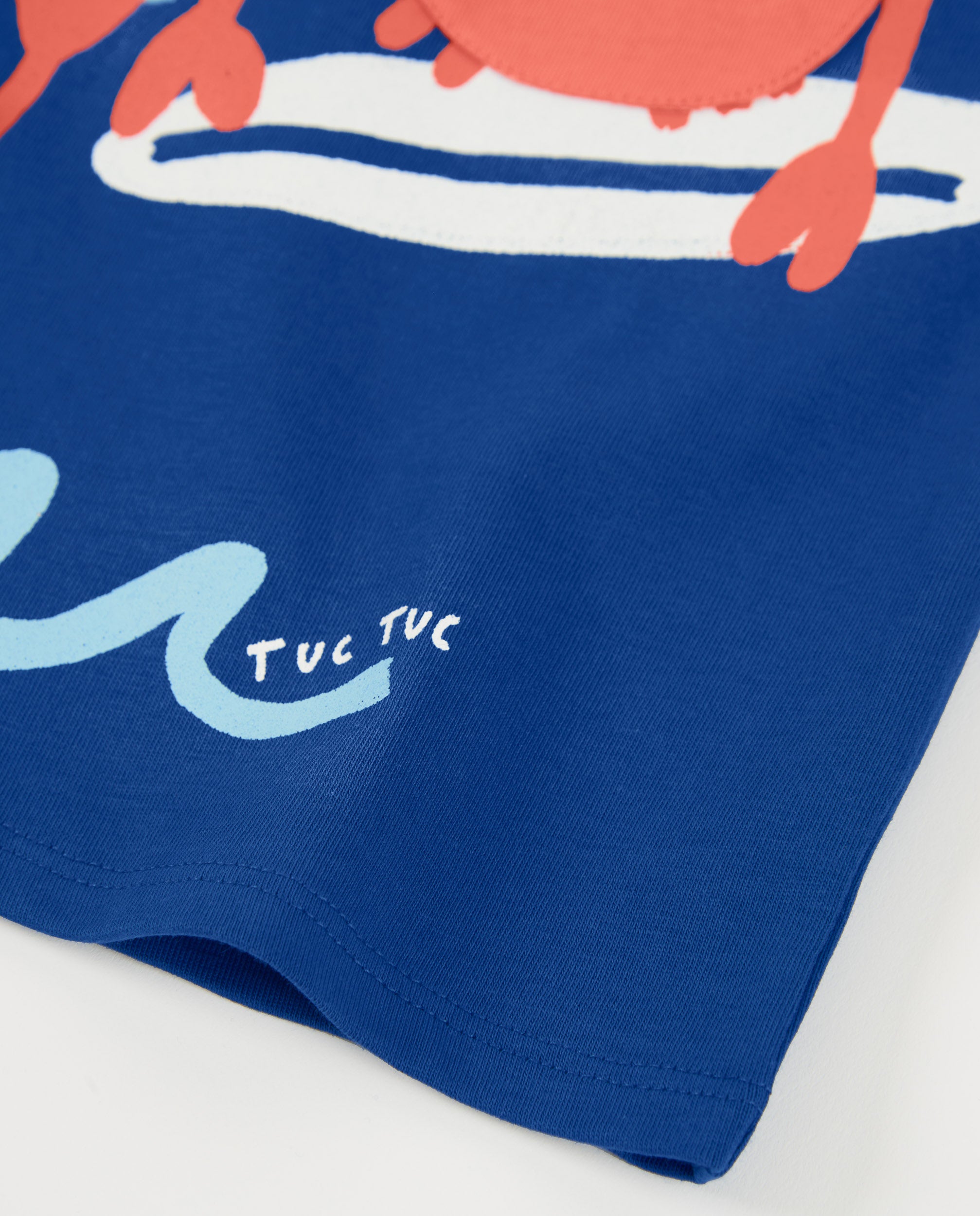 Tuc tuc t-shirt manica lunga bambino granchi blu navy cotone