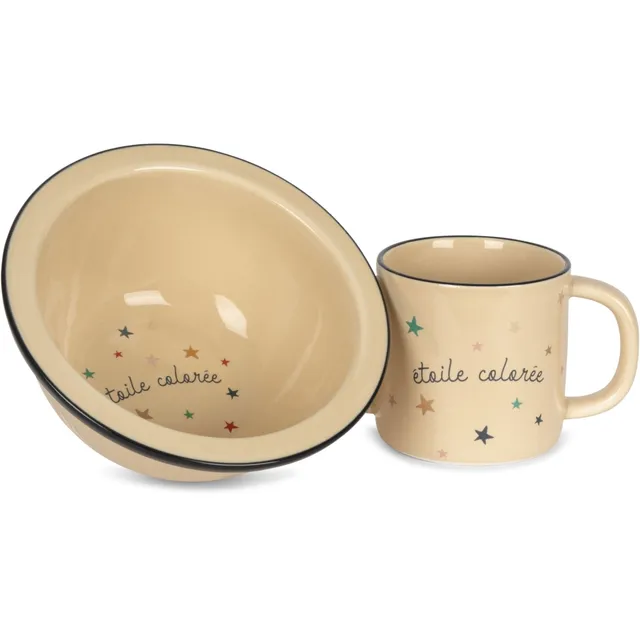 Konges Sløjd Etoile set tazza e ciotola ceramica