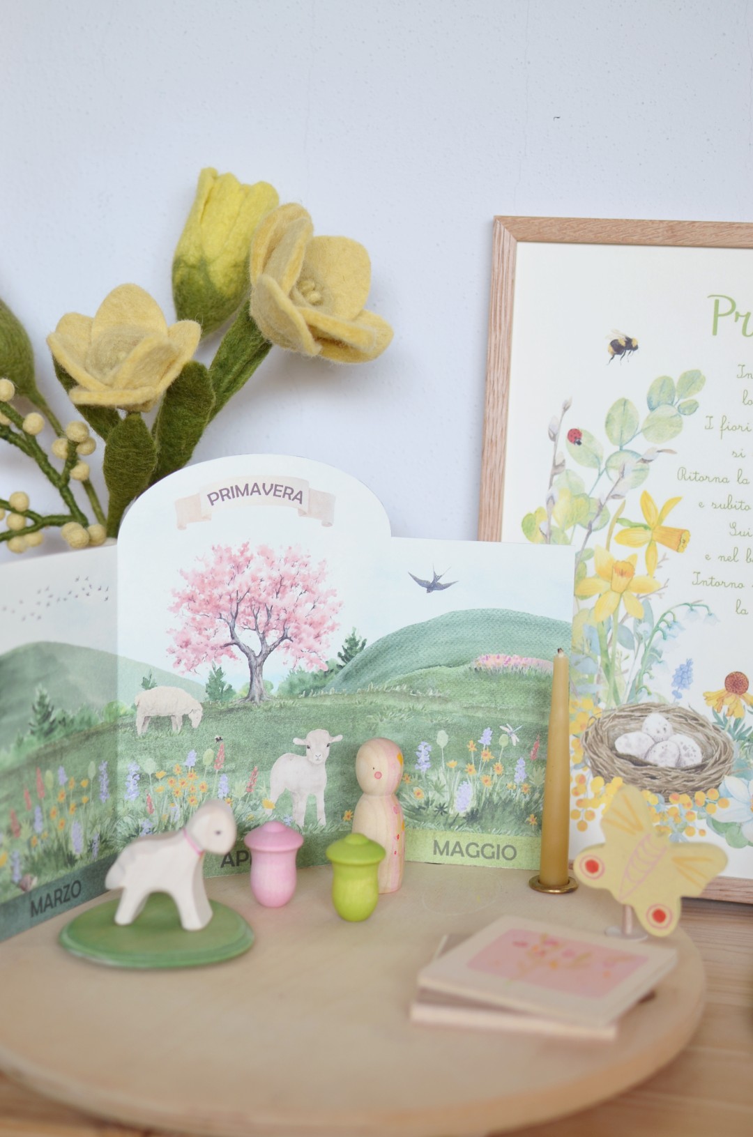 PlayKitBaboo Primavera kit sensoriale con libro e riso