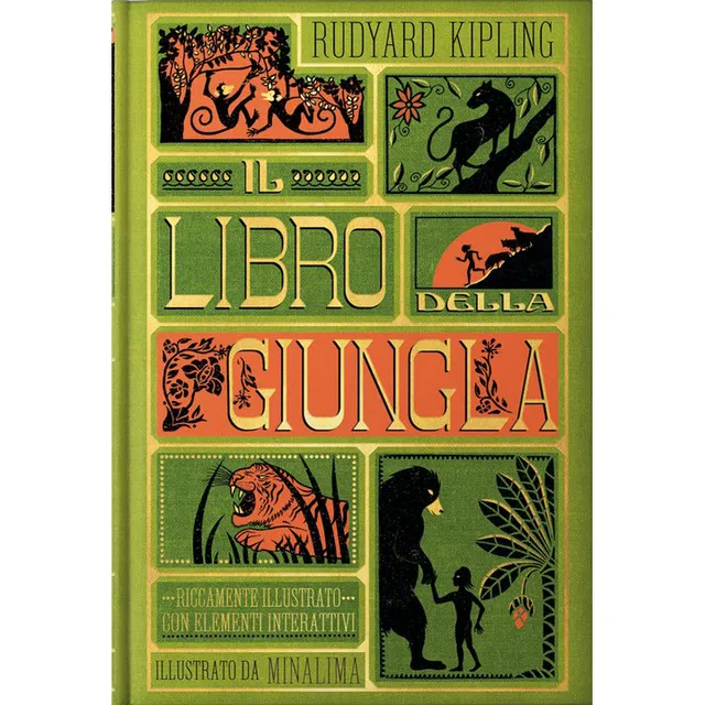 MinaLima Libro della Giungla libro illustrato cartonato 256 pagine