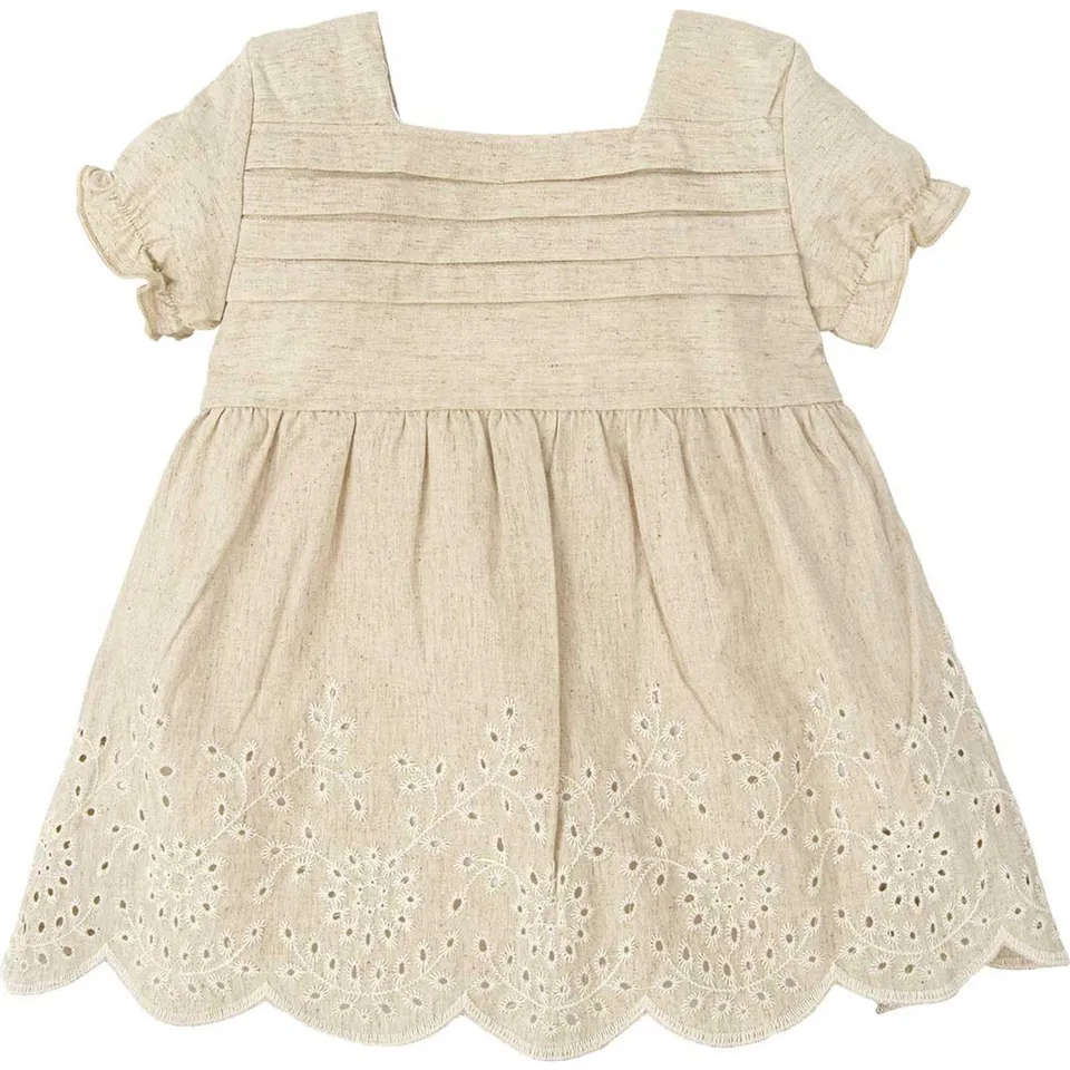 Babidu Desiderio vestito bambina manica corta cotone