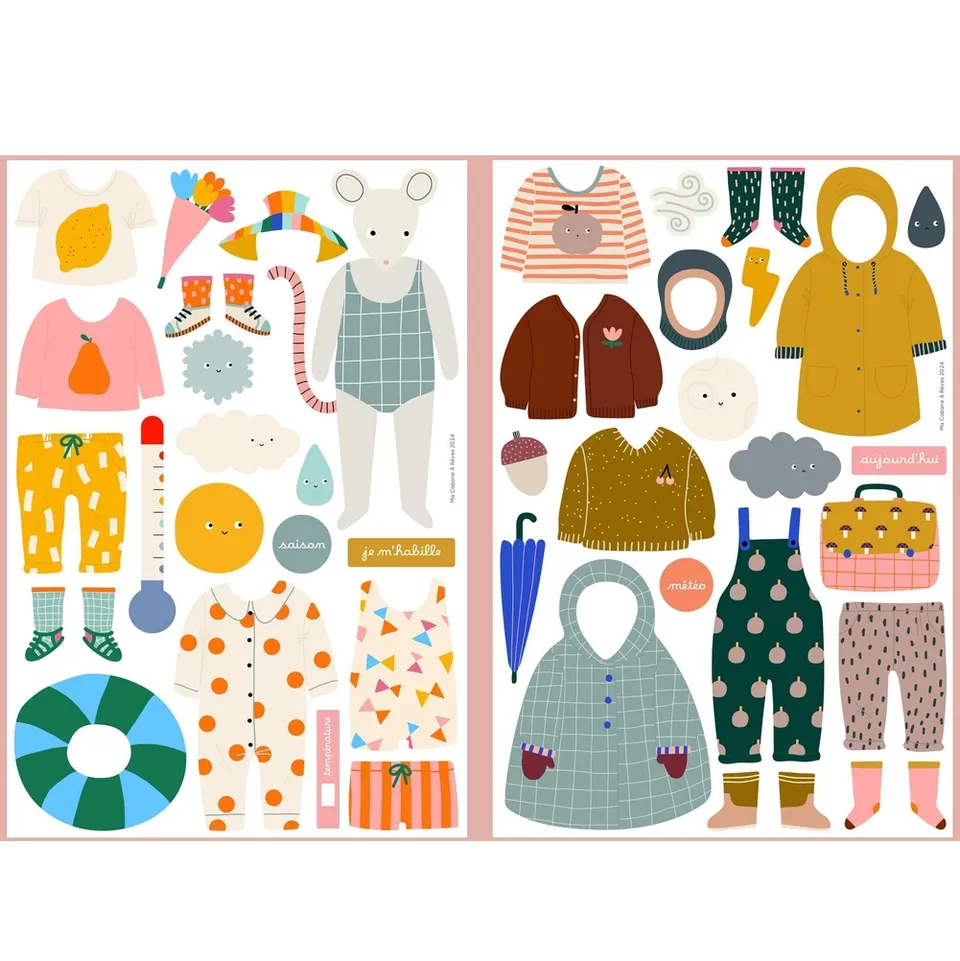 Ma Cabane à Rêves Dress Up set magneti topolino 40 pezzi