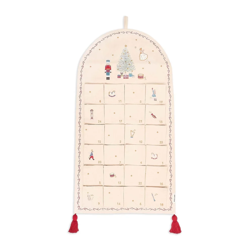 Avery Row Schiaccianoci calendario avvento 24 tasche cotone