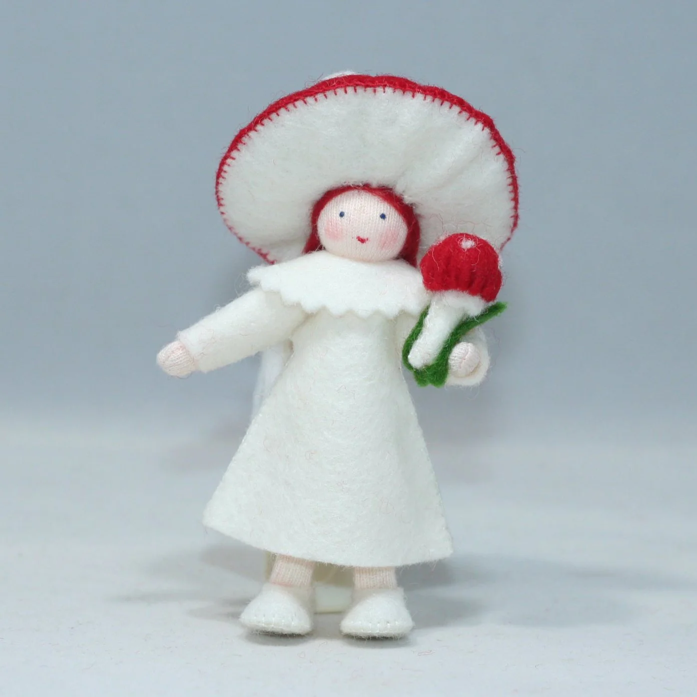 Ambrosius Fly Agaric 5 figure Waldorf feltro lana