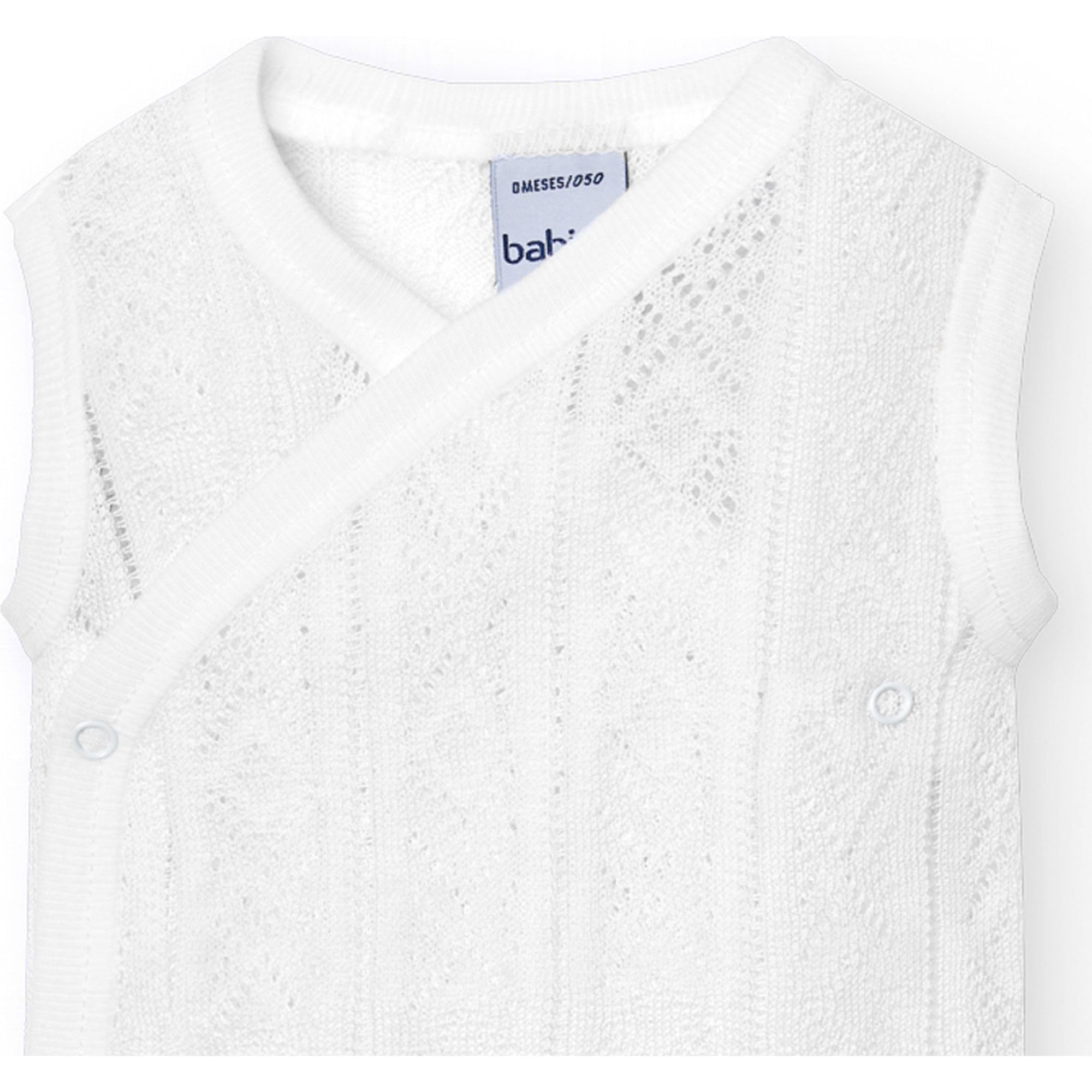 Babidu body incrociato senza maniche beige 6 mesi