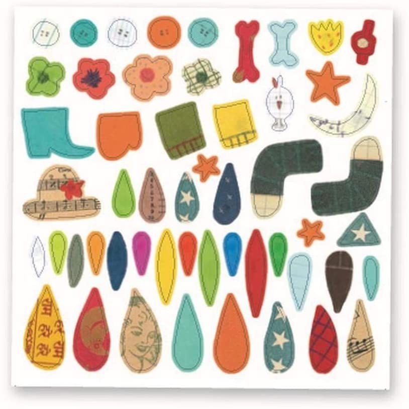 Djeco Animali set creativo stickers 424 adesivi