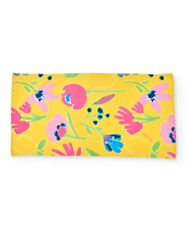 Tuc Tuc telo mare bambina giallo stampa fiori