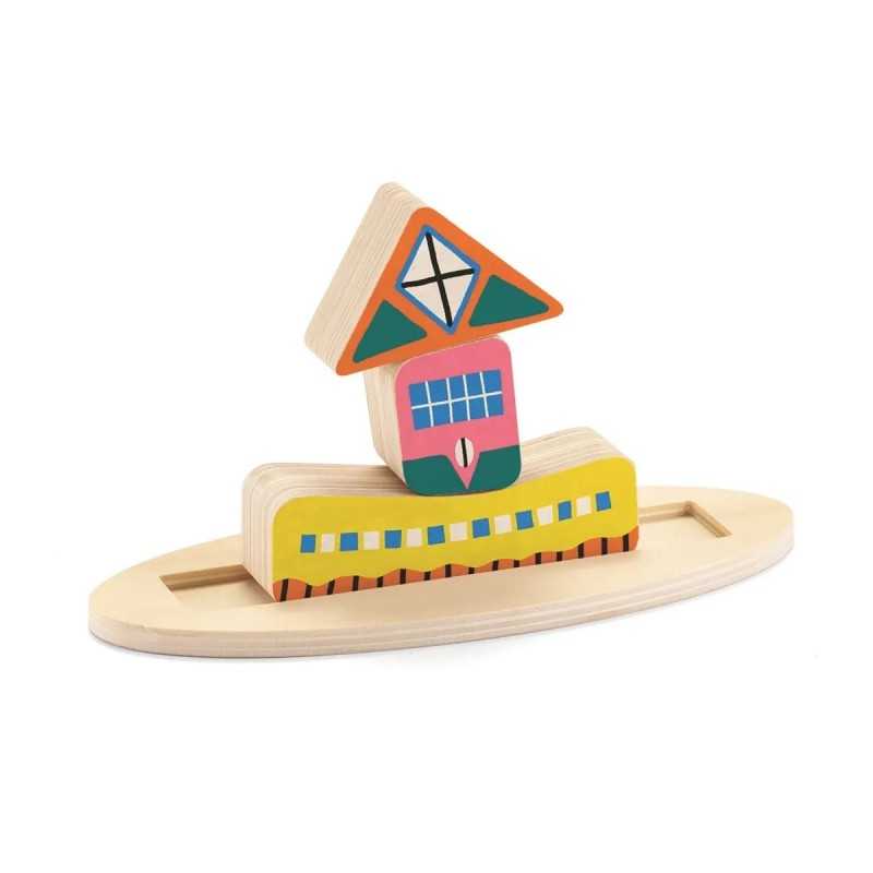 Djeco Ze Stakaboom gioco equilibrio legno 20 modelli