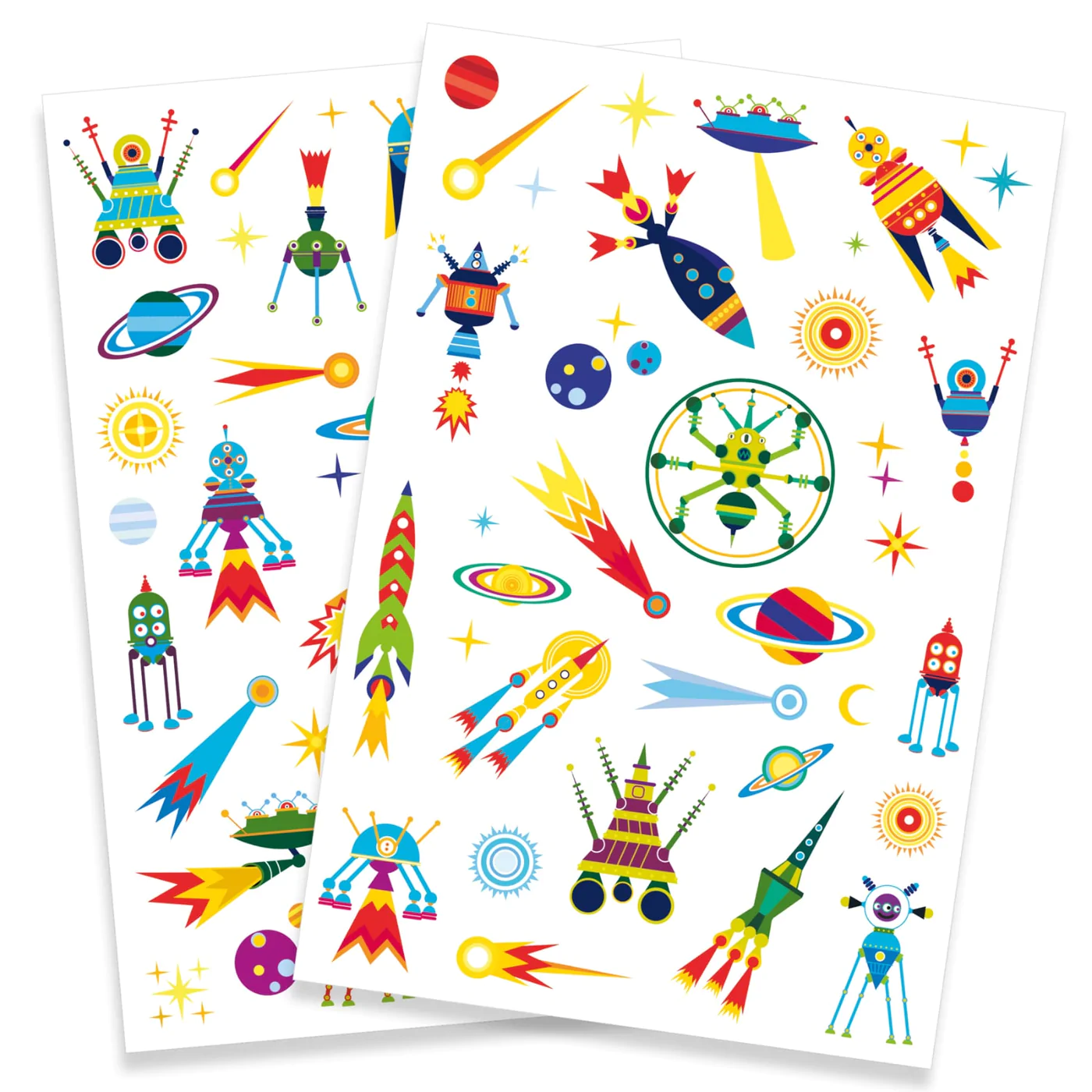 Djeco Space Oddity tatuaggi luminescenti 2 fogli