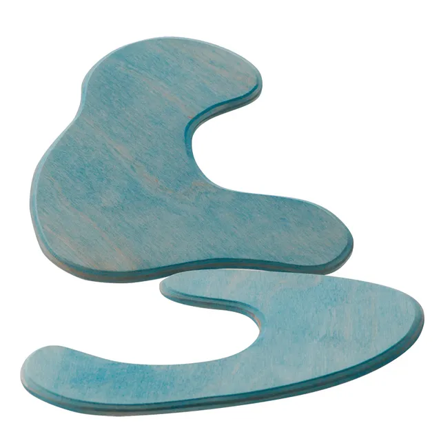 Ostheimer Laghetto Tavole Gioco in Legno 2 Pezzi Blu